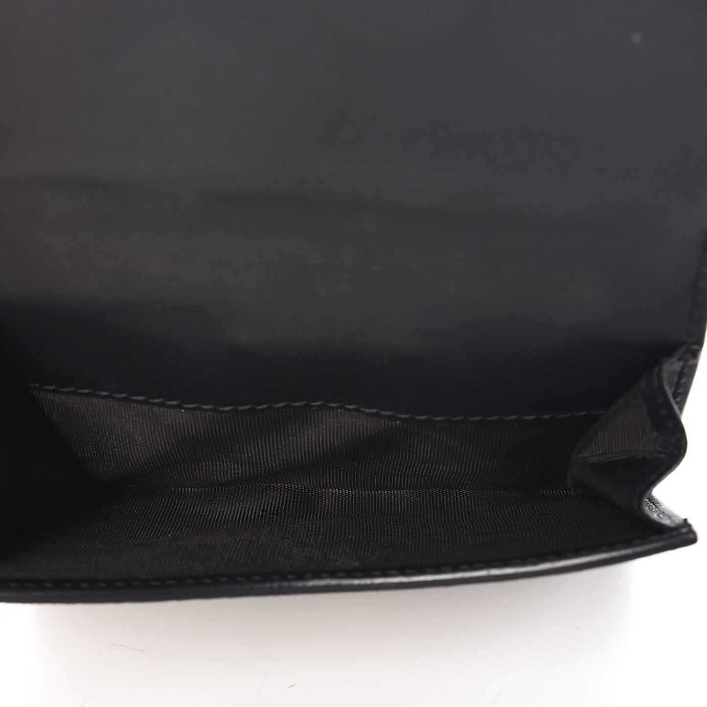 GG Supreme Monogram Pearl Studded French Wallet Black