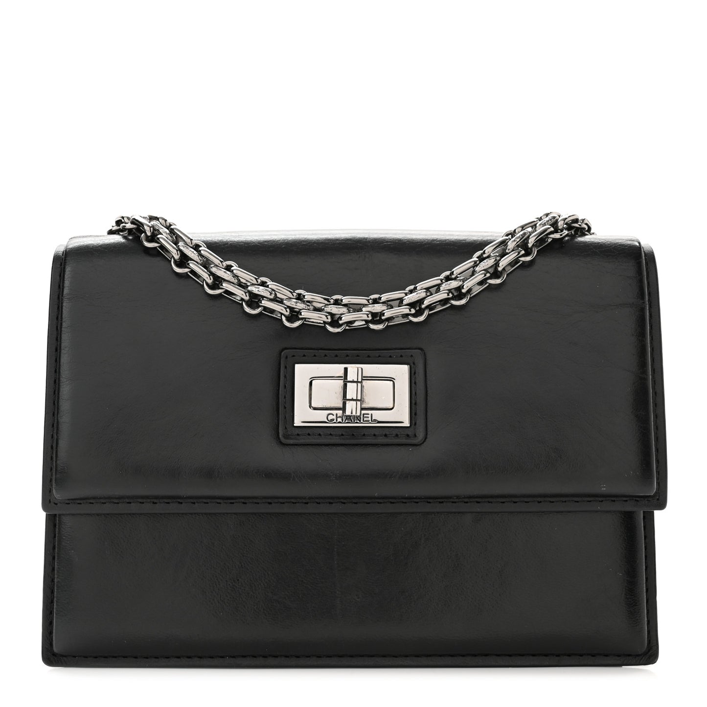 Lambskin Mademoiselle Flap Black