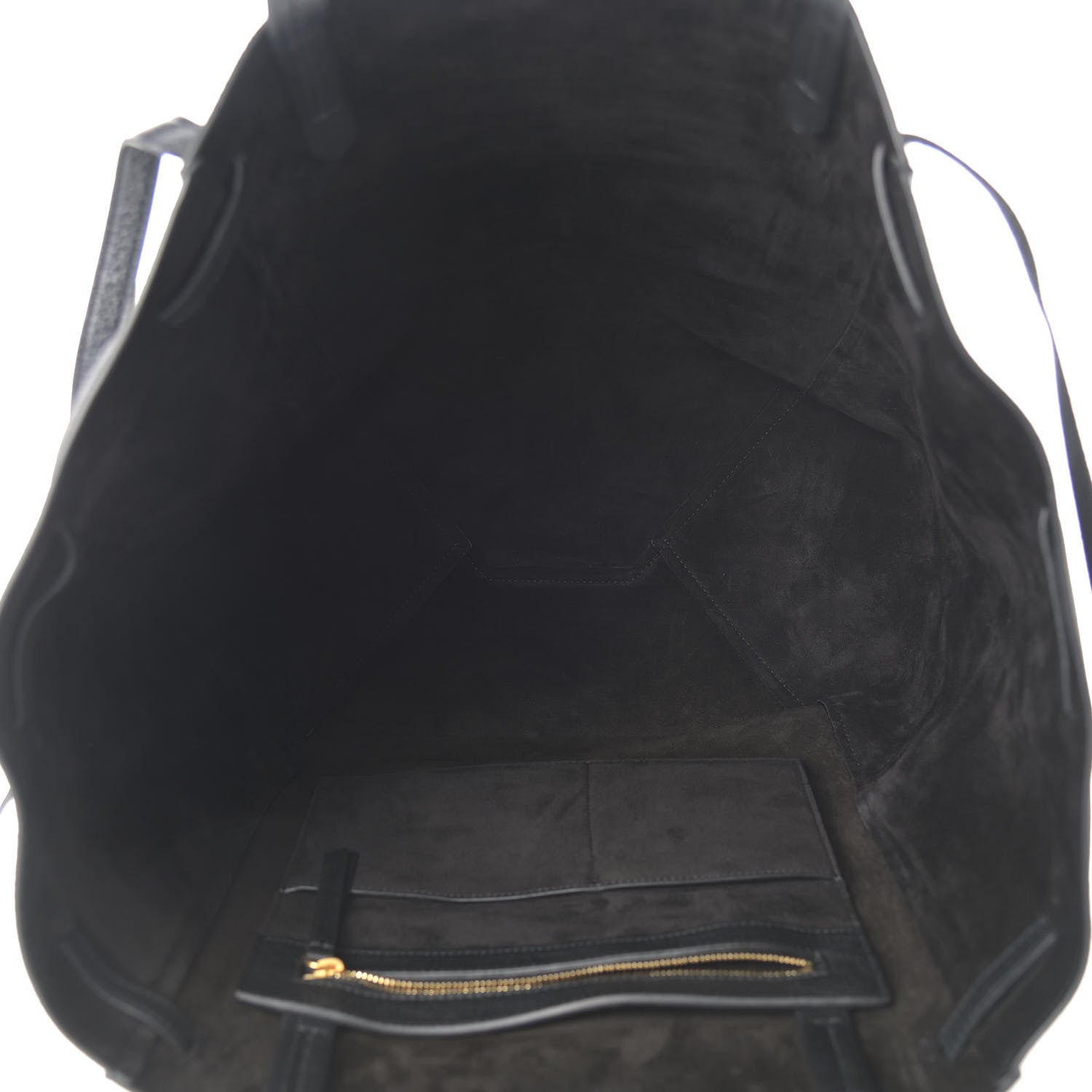 Celine Soft Grained Calfskin Medium Belt Cabas Phantom Black 4 of 9
