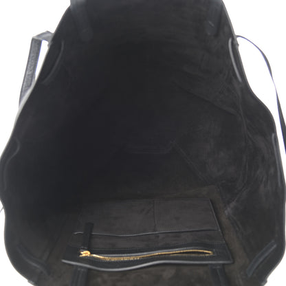 Celine Soft Grained Calfskin Medium Belt Cabas Phantom Black 4 of 9