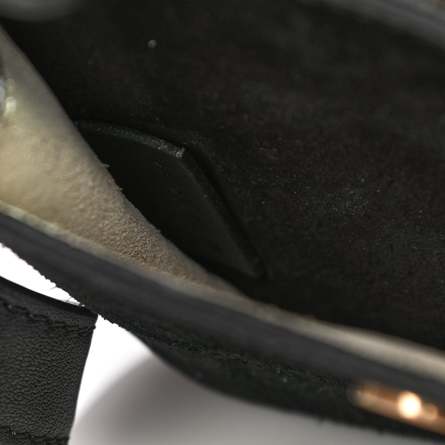 Suede Calfskin Braided Mini Hudson Shoulder Bag Black