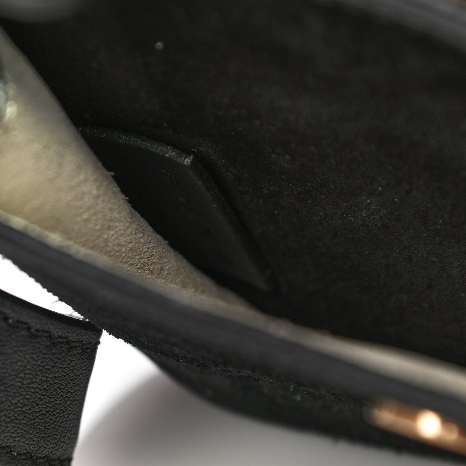 Chloe Suede Calfskin Braided Mini Hudson Shoulder Bag Black 7 of 13