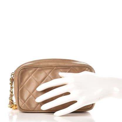 Chanel Lambskin Quilted Camera Case Beige 2 of 16