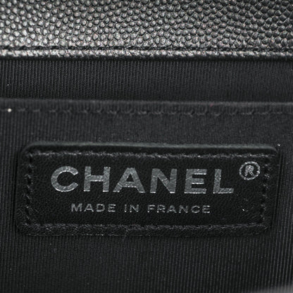 Chanel Caviar Quilted Medium Boy Flap So Black 7 of 8