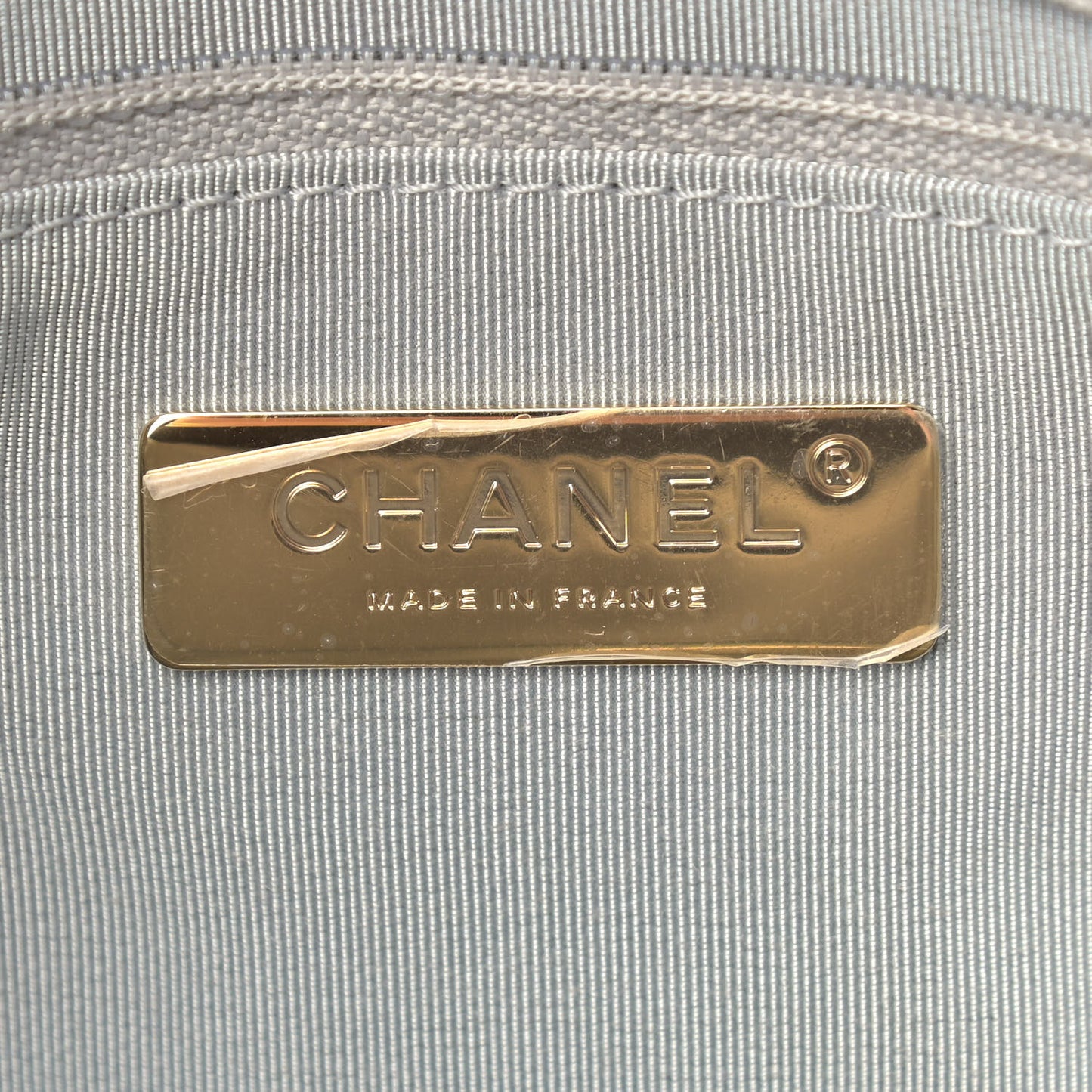 Lambskin Quilted Medium Chanel 19 Flap Grey