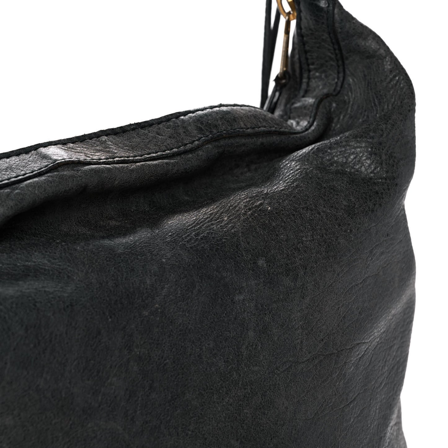 Chevre Giant 21 Gold Hardware Day Hobo Black