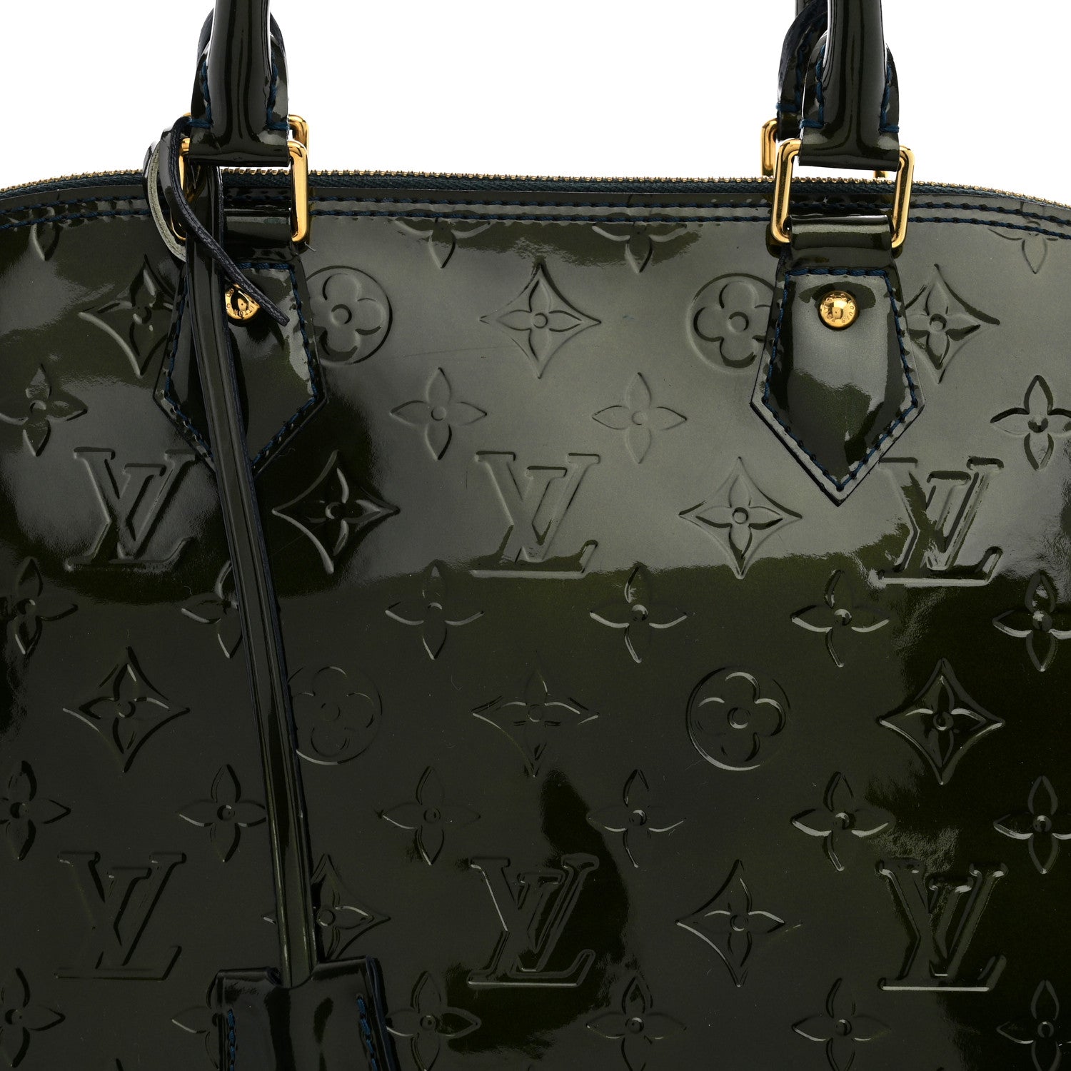 Louis Vuitton Vernis Alma GM Noir Magnetique 8 of 10