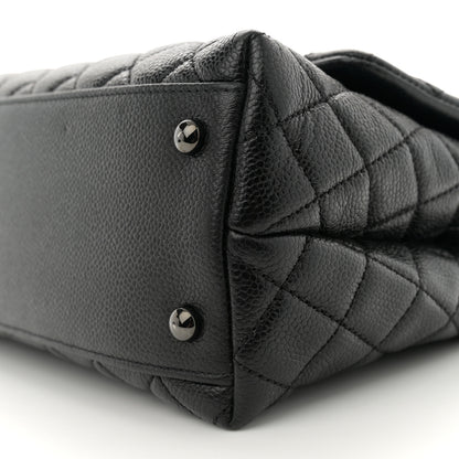 Chanel Caviar Quilted Small Coco Handle Flap So Black 10 of 11