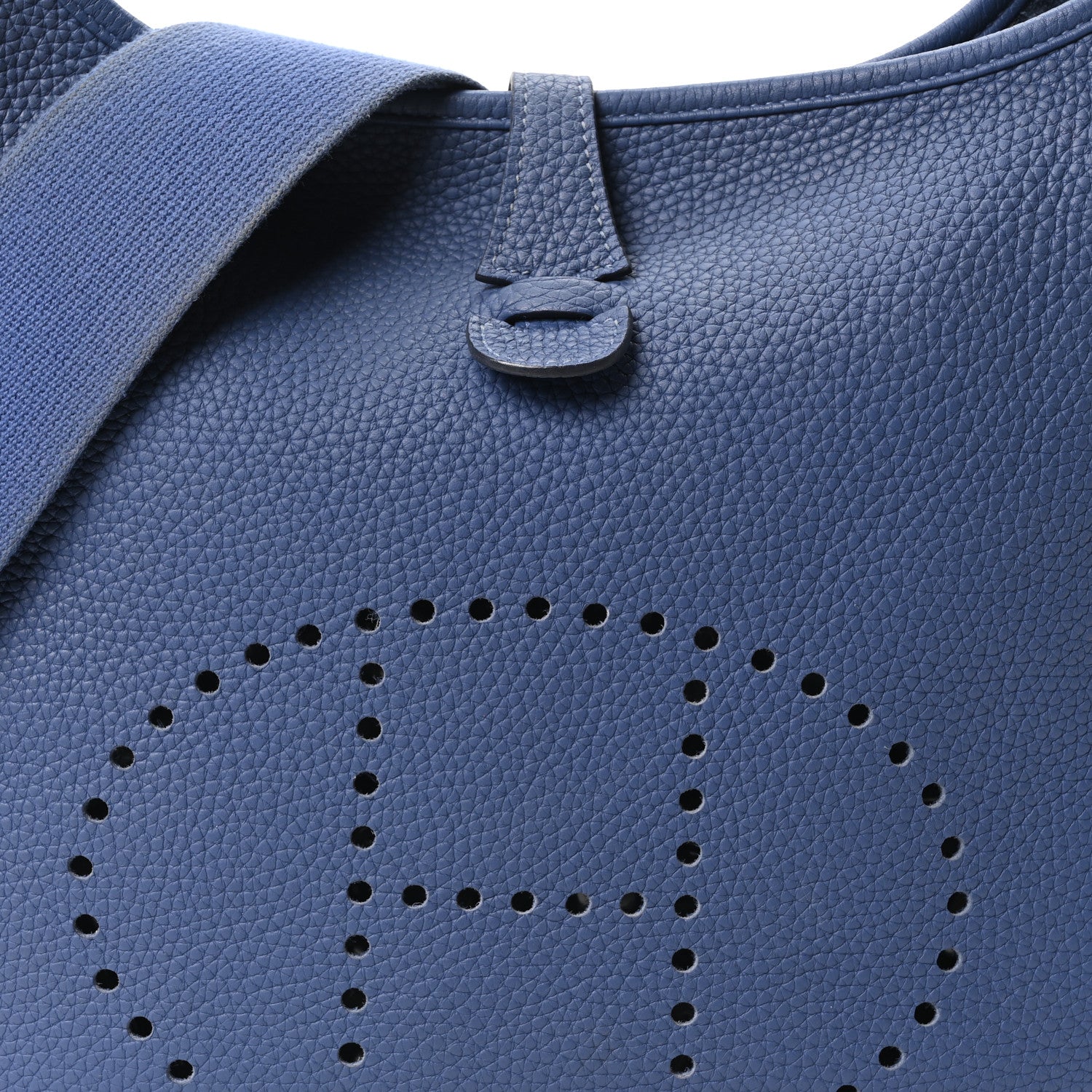 Hermes Taurillon Clemence Evelyne III PM Bleu Agate 8 of 10
