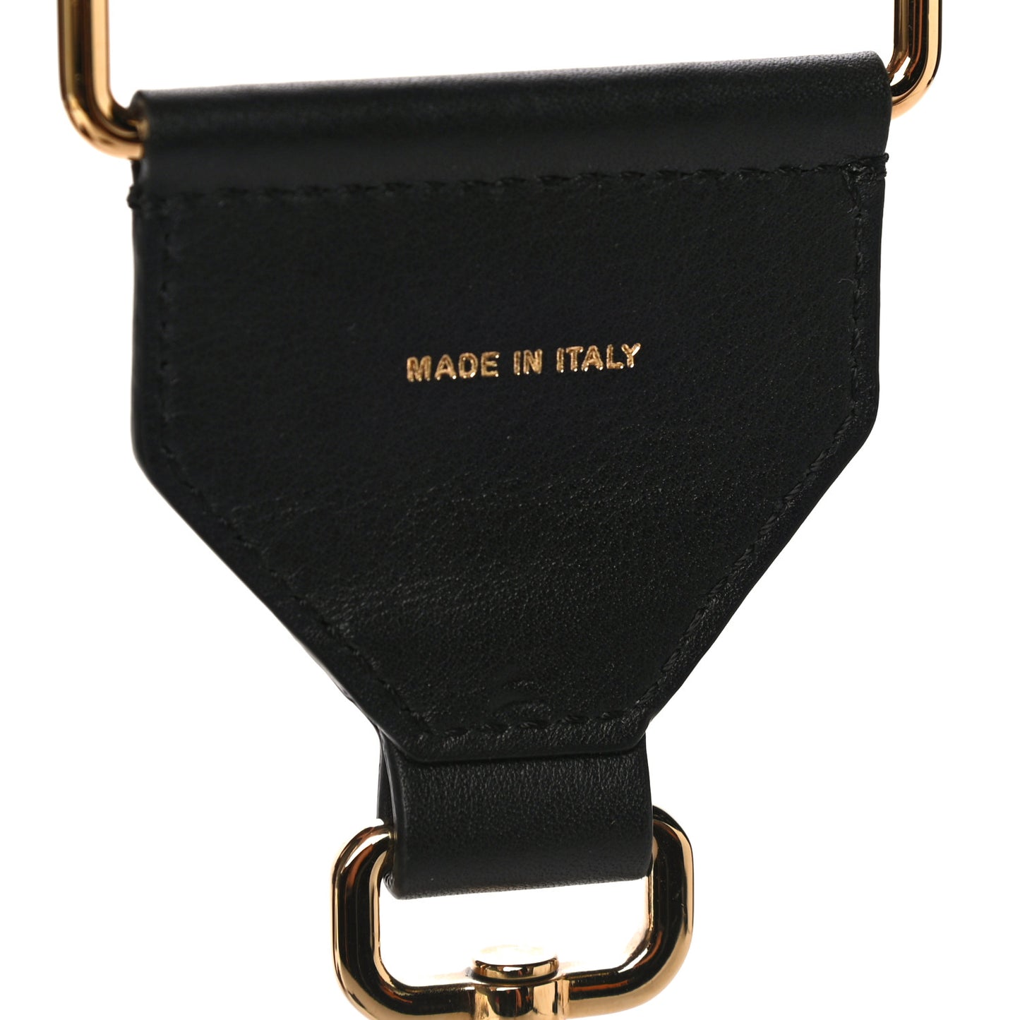 Ribbon Vitello Seta FF 1974 Adjustable Strap You Fango Marrone Black