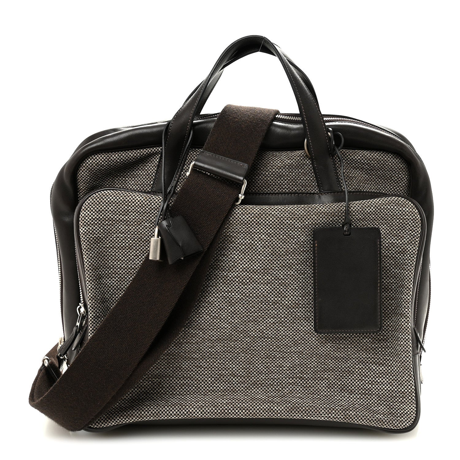 Hermes Toile Trousse Caleche Express Travel Cacao 1 of 10