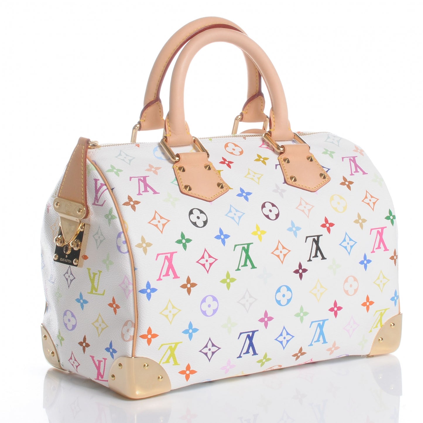 Monogram Multicolor Speedy 30 White