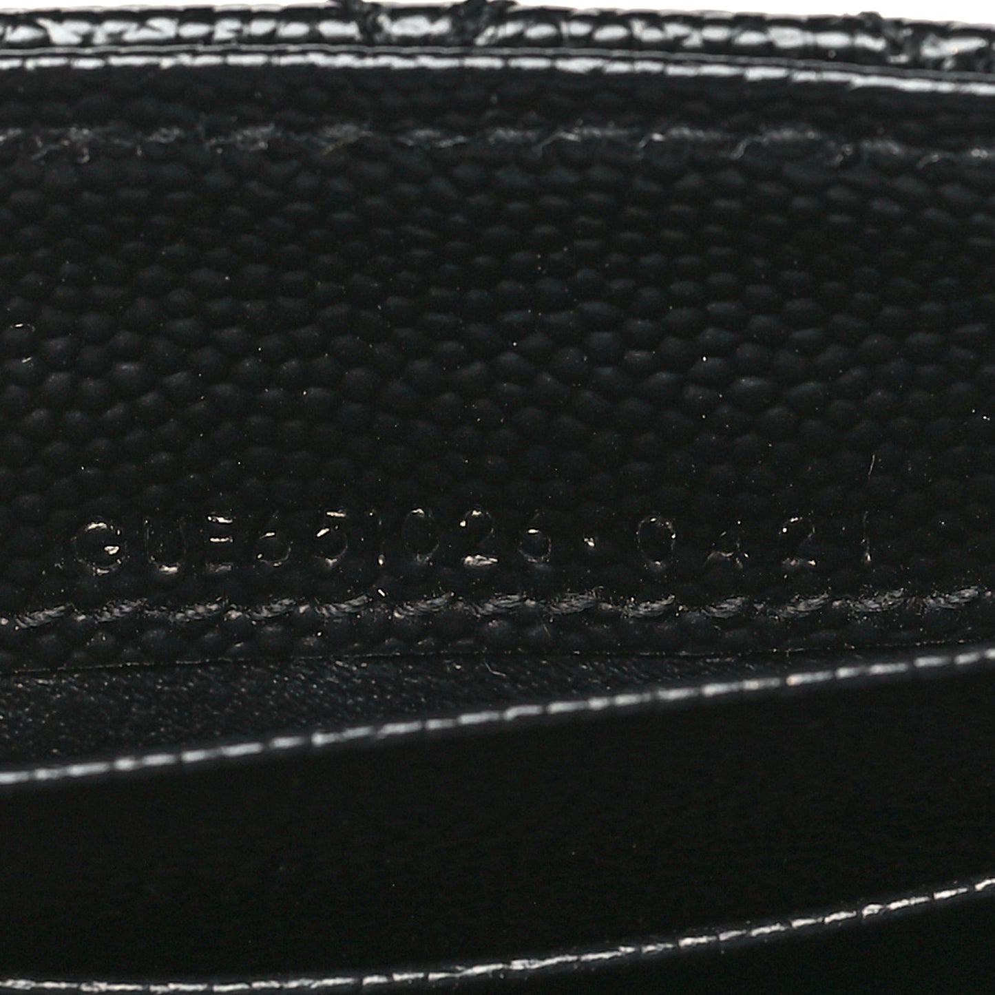 Grain De Poudre Textured Mixed Matelasse Triquilt Small Monogram Envelope Wallet Black