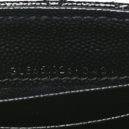Saint Laurent Grain De Poudre Textured Mixed Matelasse Triquilt Small Monogram Envelope Wallet Black 7 of 9