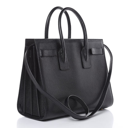 Saint Laurent Grained Calfskin Small Sac De Jour Black 3 of 10