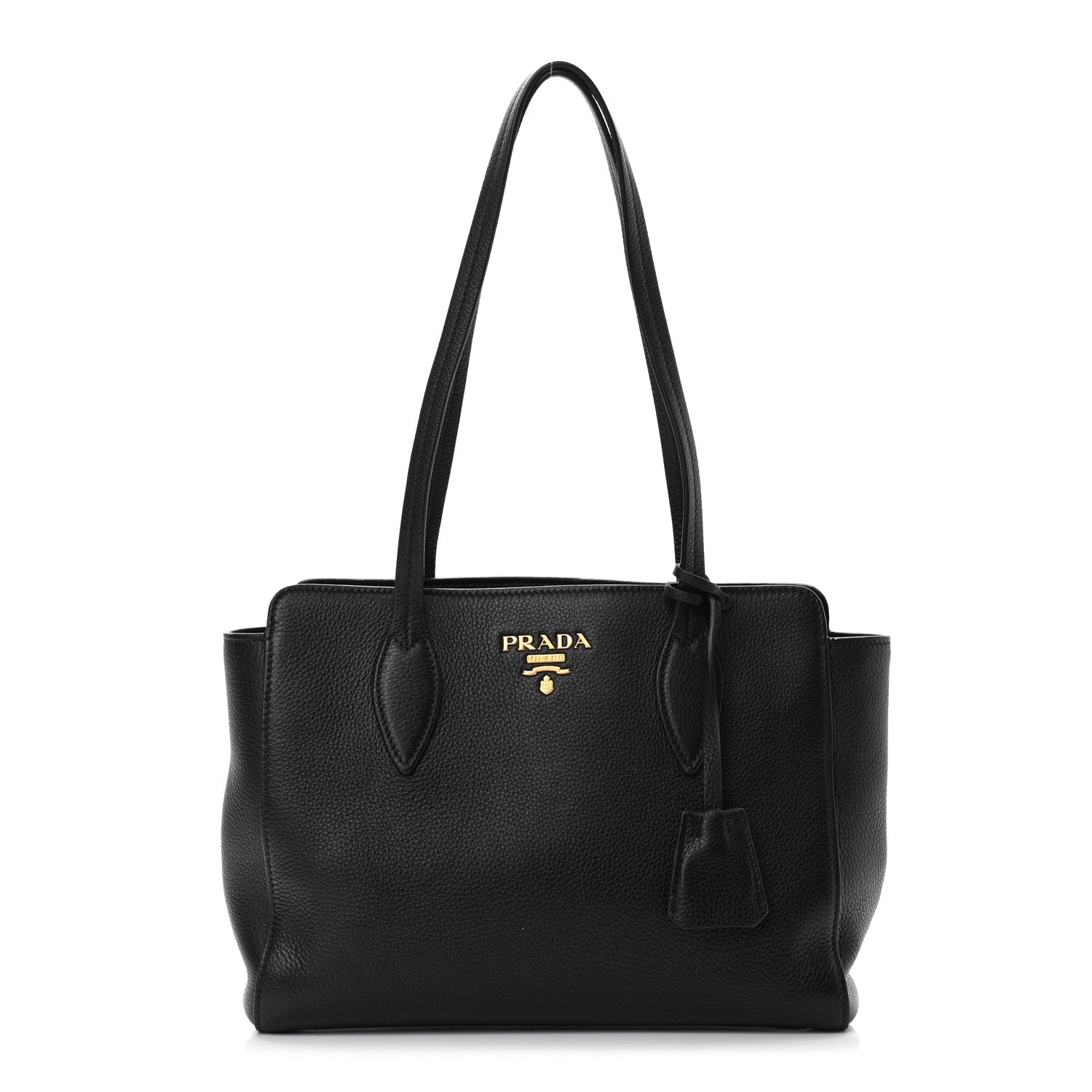 Prada Vitello Phenix Tote Black 1 of 12