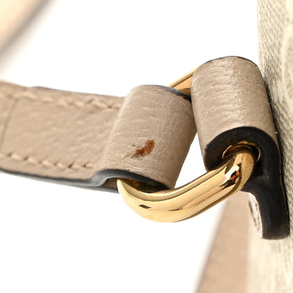 Gucci GG Supreme Monogram Textured Dollar Calfskin Mini Horsebit 1955 Shoulder Bag Beige Mystic White Oatmeal 12 of 12