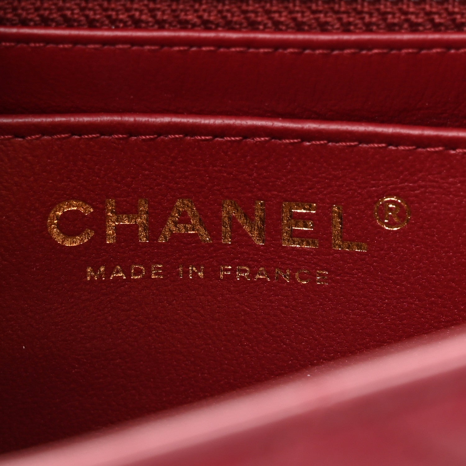 Chanel Lambskin Quilted Mini Rectangular Flap Burgundy 6 of 12