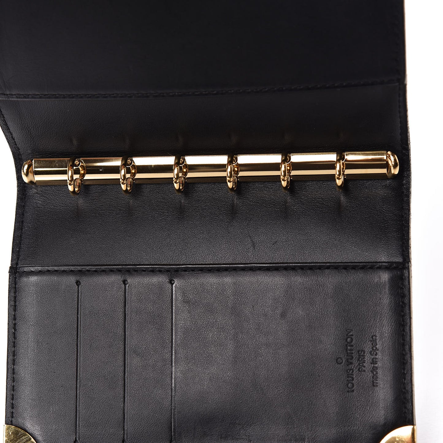 Suhali Small Ring Agenda Cover Black