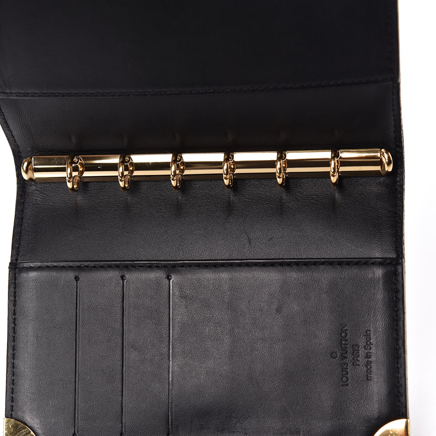 Louis Vuitton Suhali Small Ring Agenda Cover Black 12 of 12