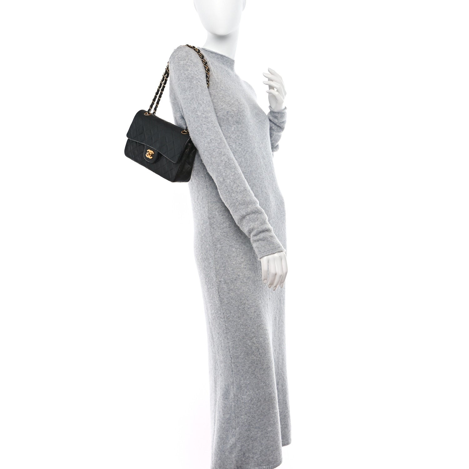 Chanel Lambskin Quilted Small Double Flap Black 2 of 9