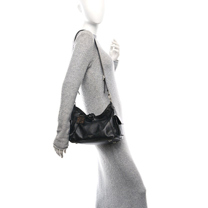 Louis Vuitton Lambskin CarryAll Cargo Vibe PM Black 2 of 9