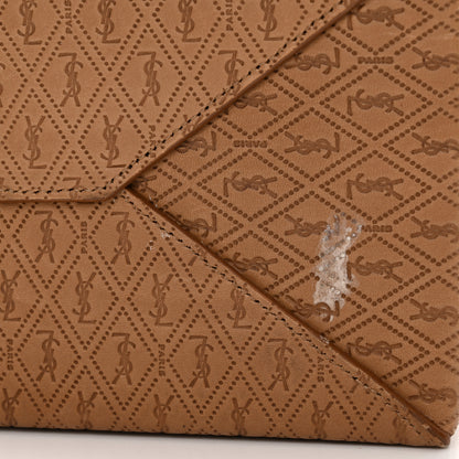 Saint Laurent Calfskin Monogram Take Away Box Dusty Vintage Brown Gold 15 of 15