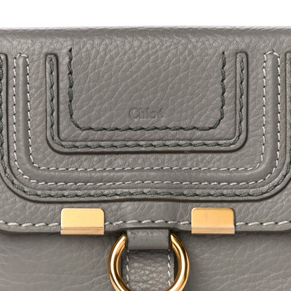 Chloe Grained Calfskin Marcie Square Wallet Cashmere Grey 8 of 15