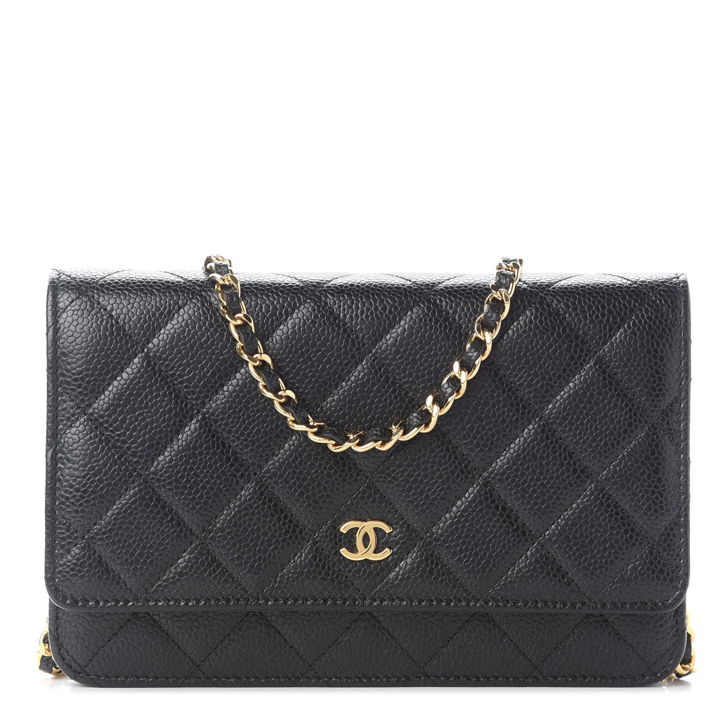 Chanel Caviar Quilted Wallet On Chain WOC Black 1 of 10