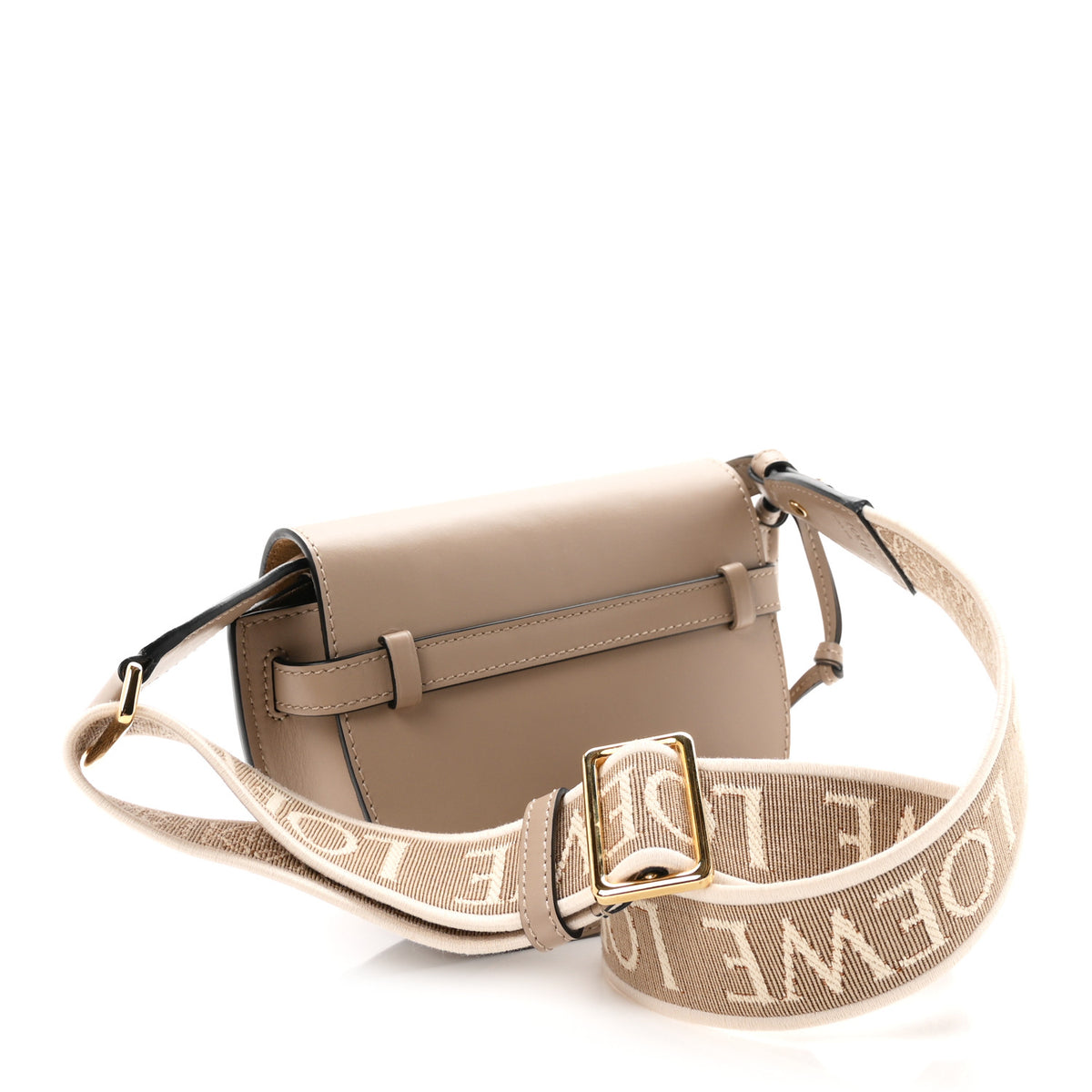 Loewe Calfskin Jacquard Mini Gate Dual Bag Sand 3 of 9