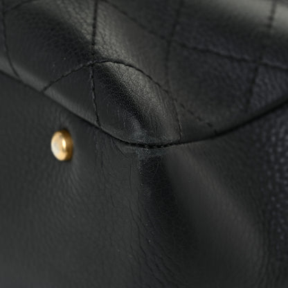 Chanel Calfskin Stitched Archi Chic Large Tote Black 12 of 17