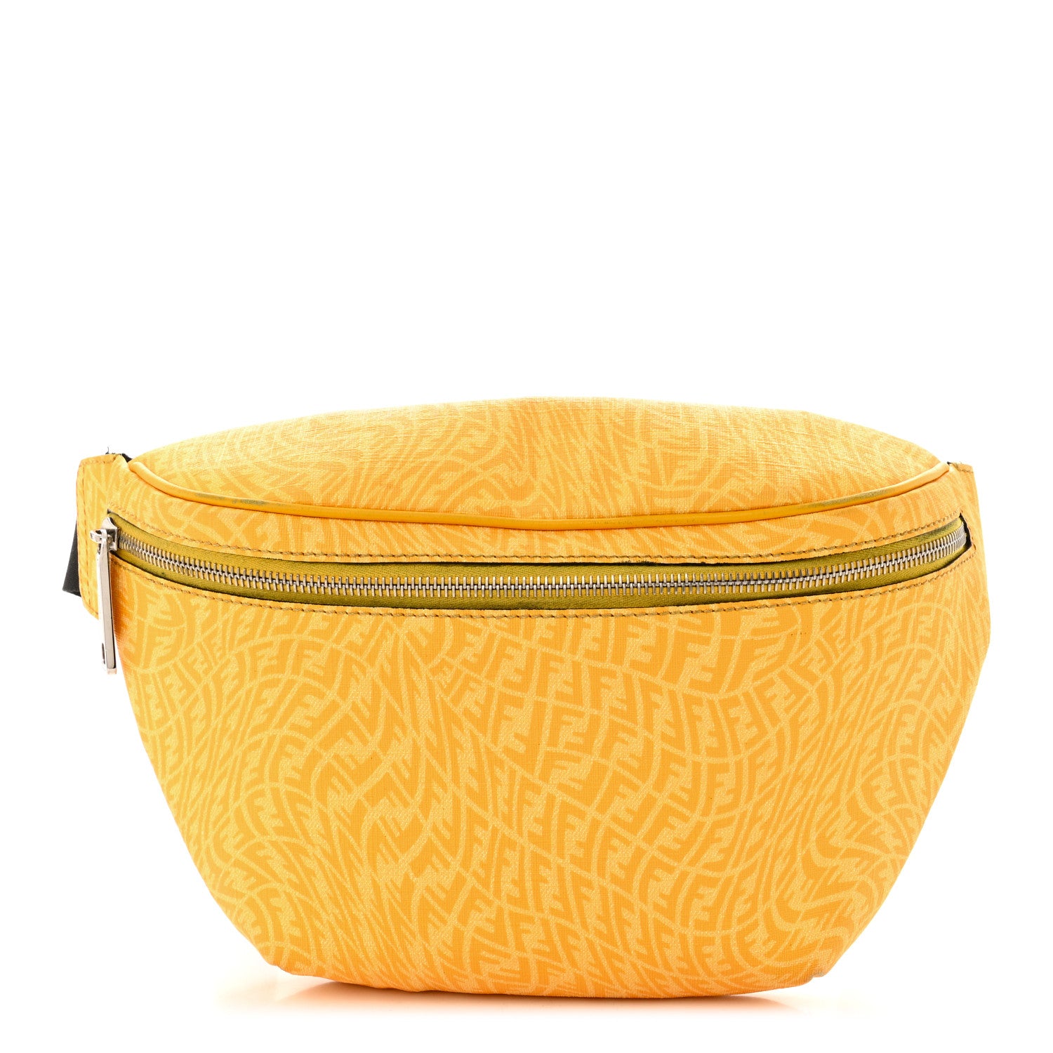 Fendi X SARAH COLEMAN Glazed Fabric Vitello Grace Light Micro FF Vertigo Belt Bag Mimosa 1 of 13