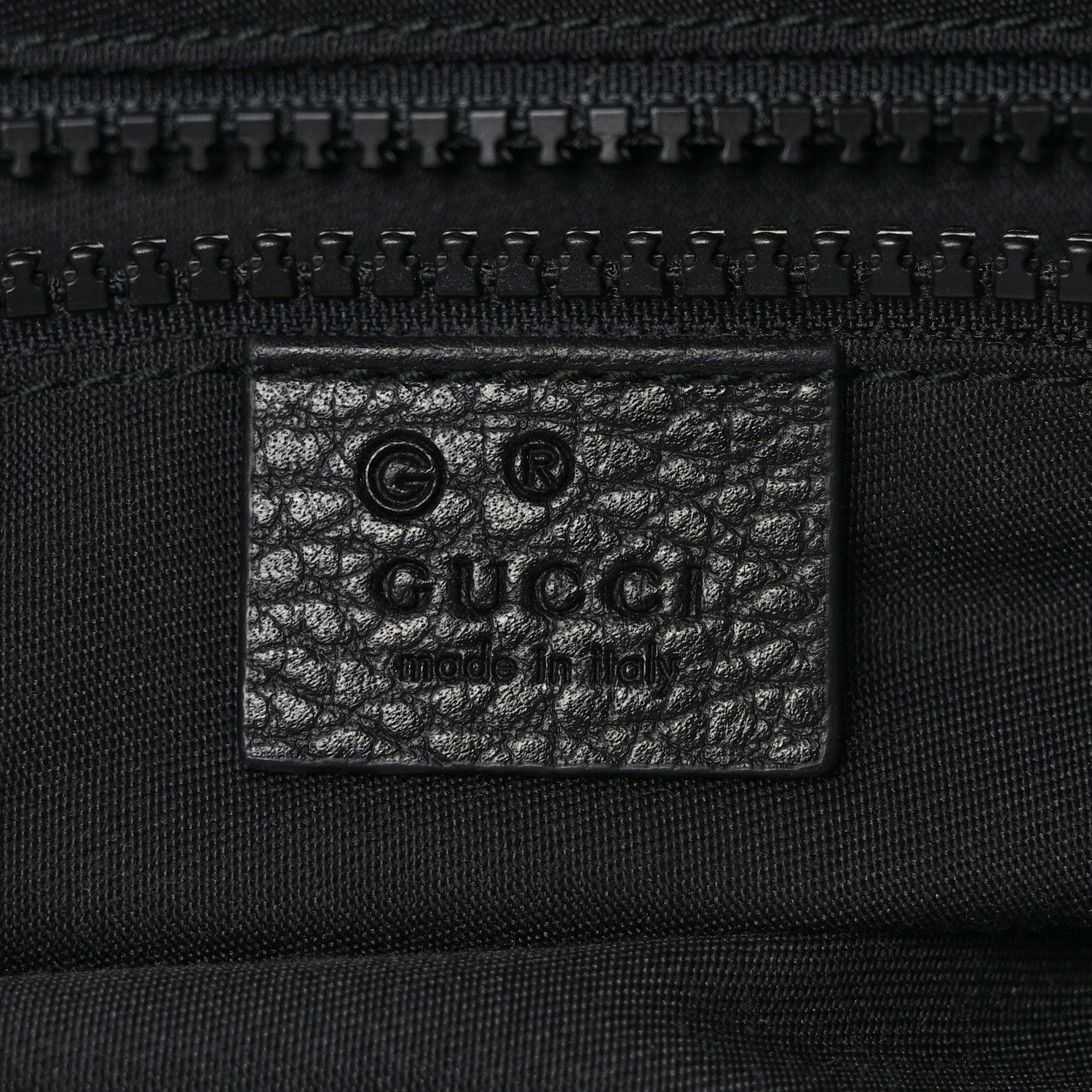 Gucci Nylon Monogram Medium Flat Messenger Bag Black 6 of 9
