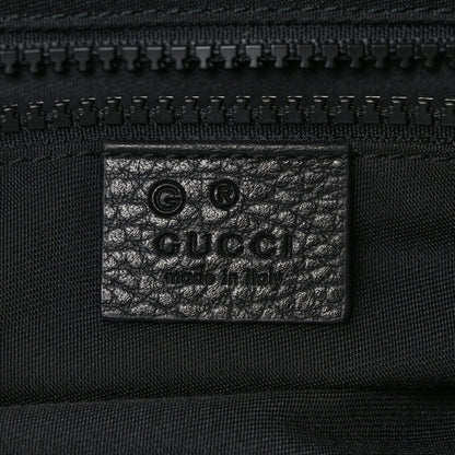 Gucci Nylon Monogram Medium Flat Messenger Bag Black 6 of 9
