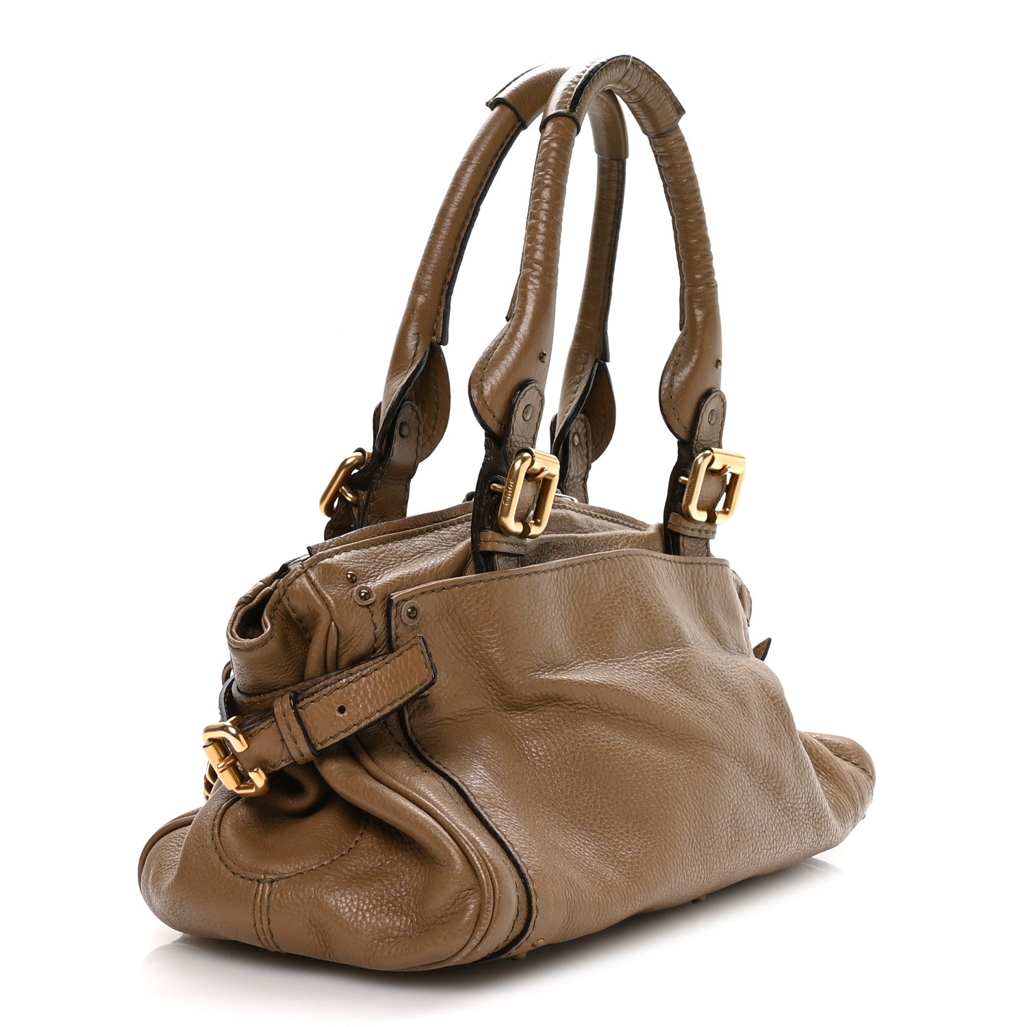 Chloe Calfskin Medium Paddington Capsule Satchel Elephant 1834332