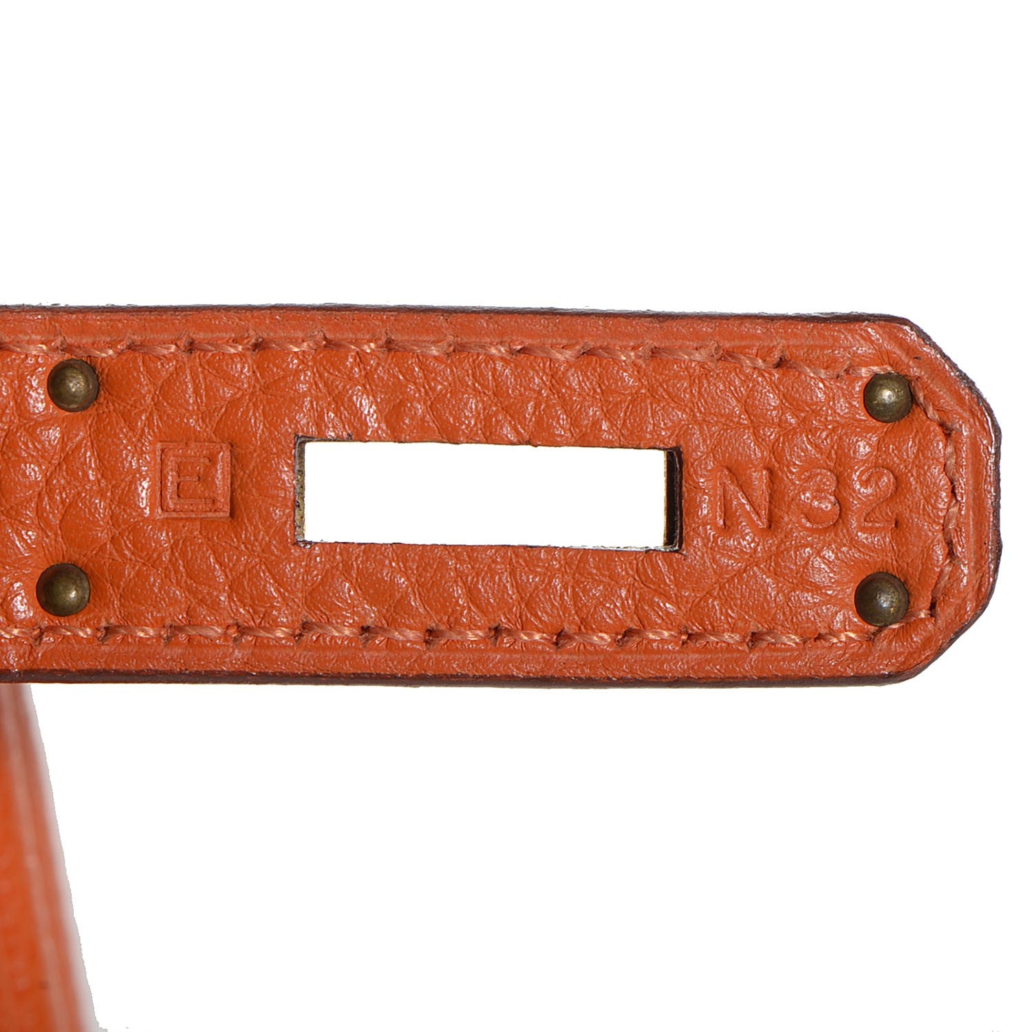 Hermes Taurillon Clemence Kelly Retourne 28 Orange 18 of 23