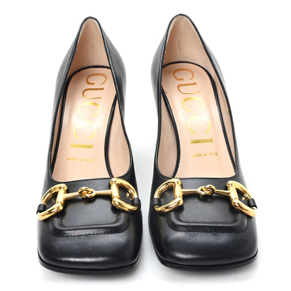 Gucci Malaga Kid Horsebit 75mm Pumps 38 Black 3 of 11
