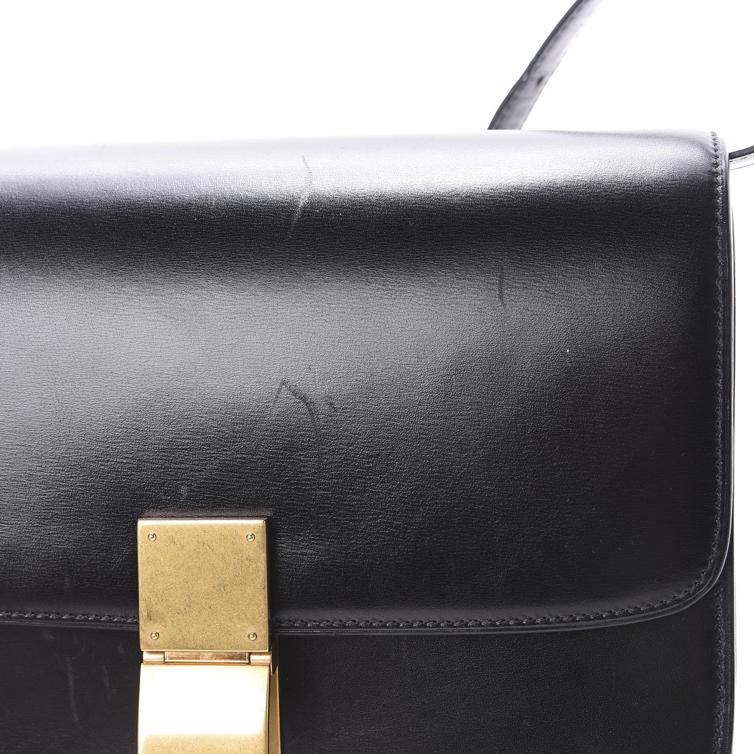 Celine Box Calfskin Medium Classic Box Flap Bag Black 14 of 17