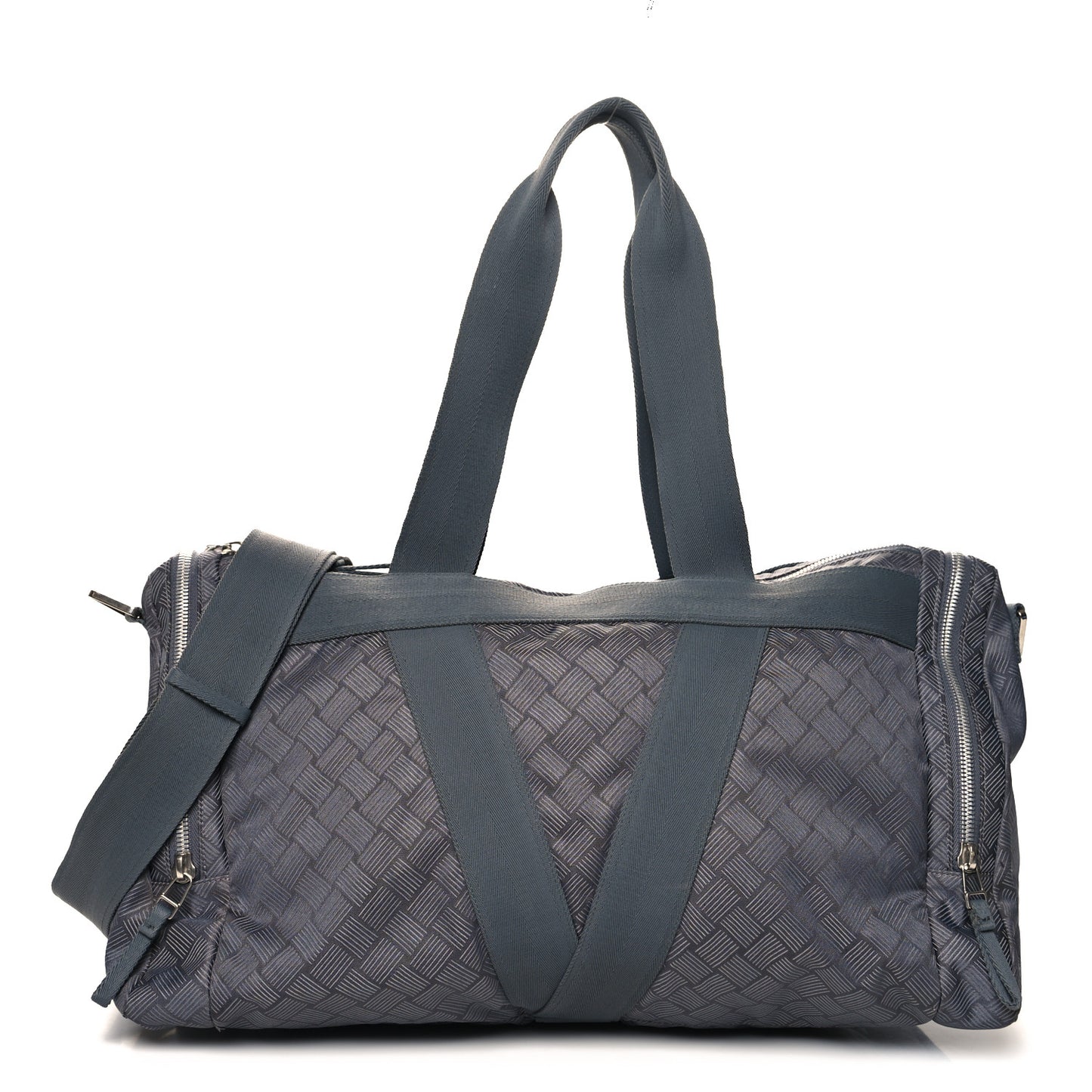 Nylon Triangle Gym Bag Grey