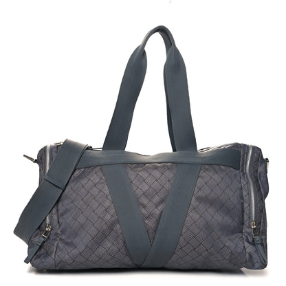Bottega Veneta Nylon Triangle Gym Bag Grey 1 of 13