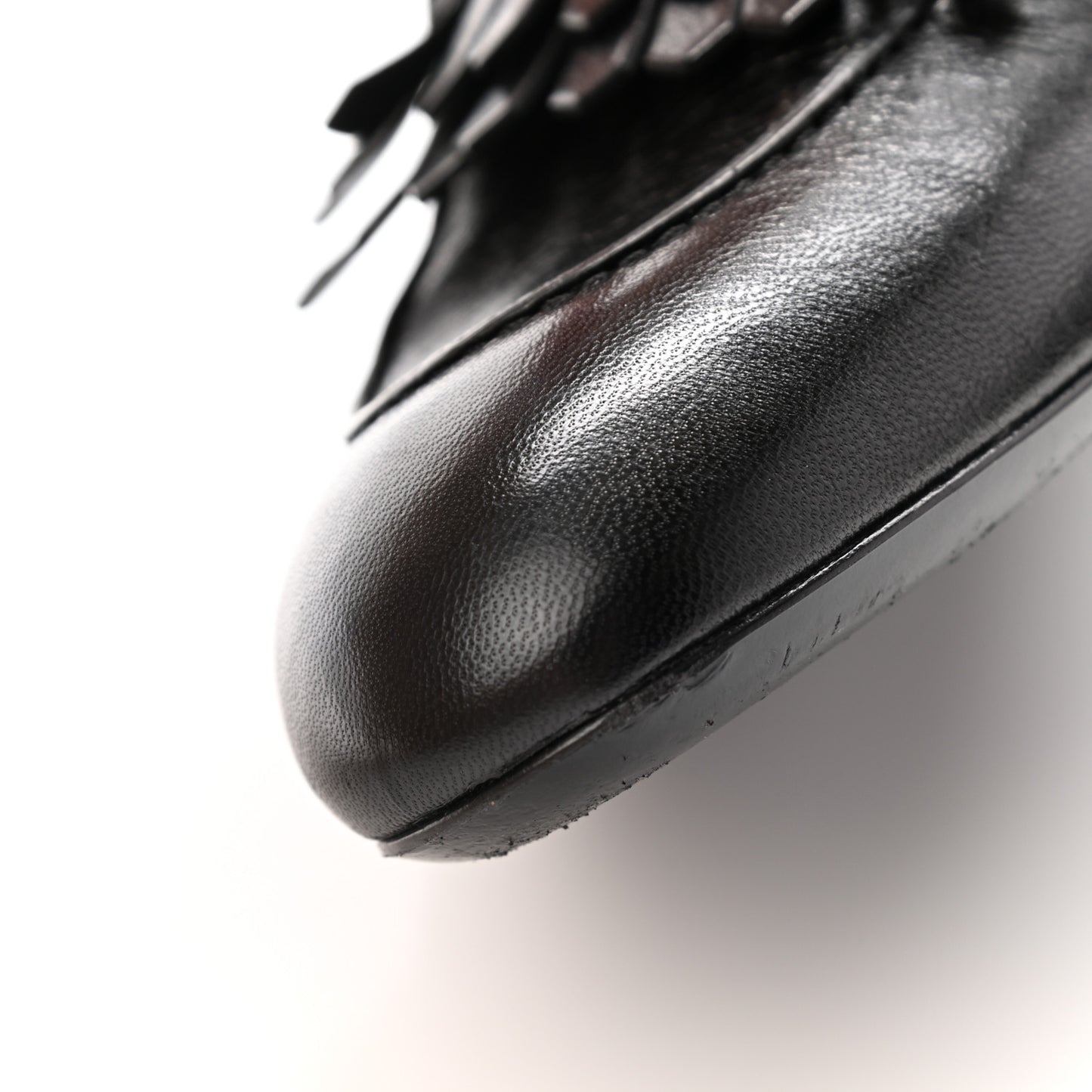 Goatskin Rivoli Mules 37.5 Black