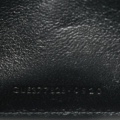 Saint Laurent Grain De Poudre Matelasse Chevron Monogram Chain Wallet Black 7 of 11