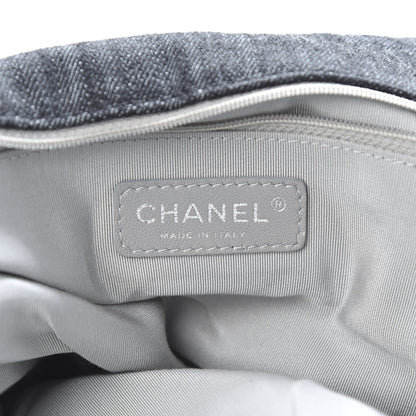 Chanel Denim Quilted Stretch Spirit Messenger Bag 6 of 10