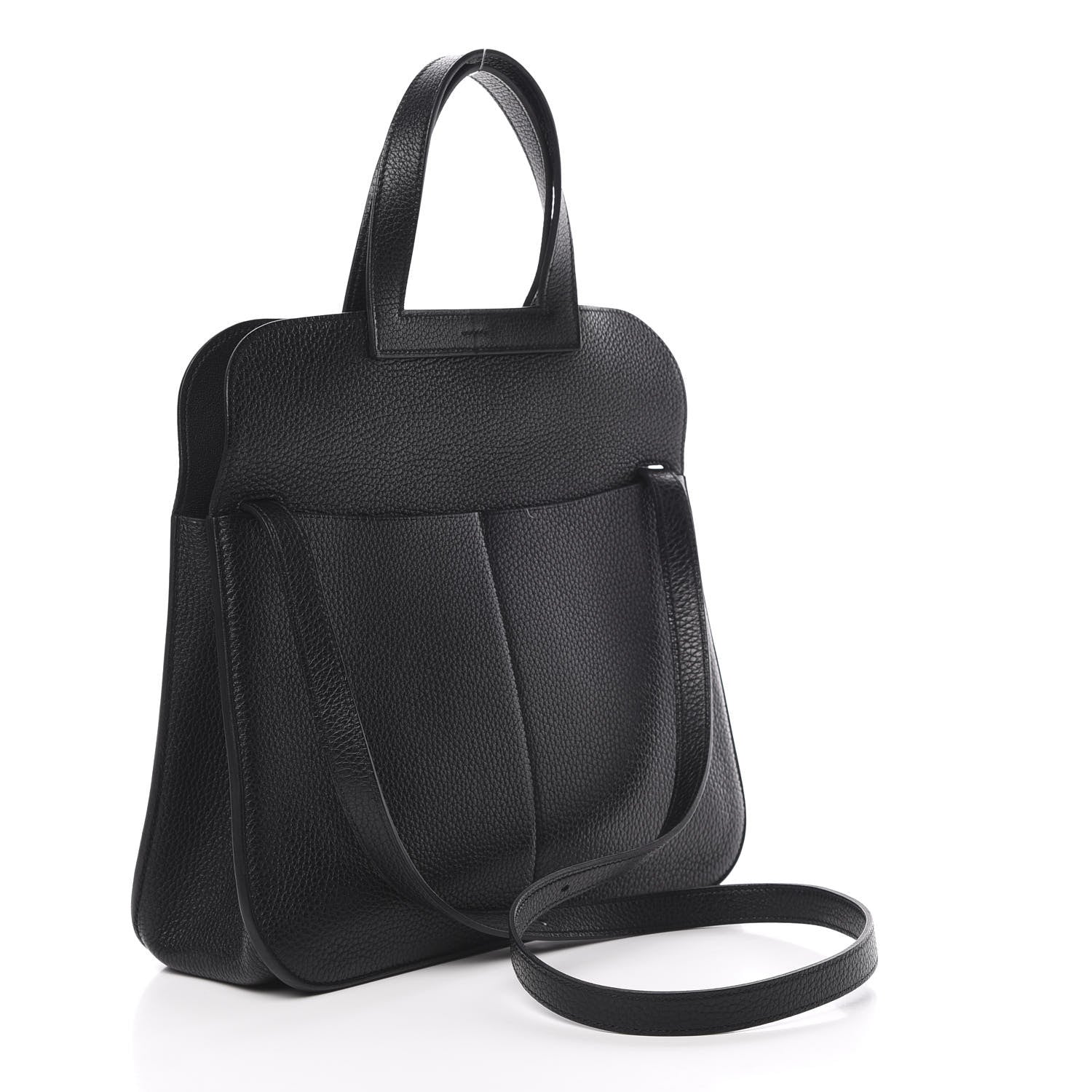 Hermes Taurillon Clemence Halzan 31 GM Black 5 of 12