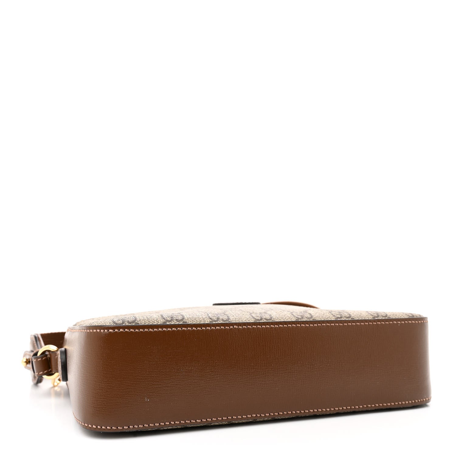 Gucci GG Supreme Monogram Azalea Calfskin Retro Interlocking G Messenger Shoulder Bag Beige Ebony Brown Sugar 4 of 10