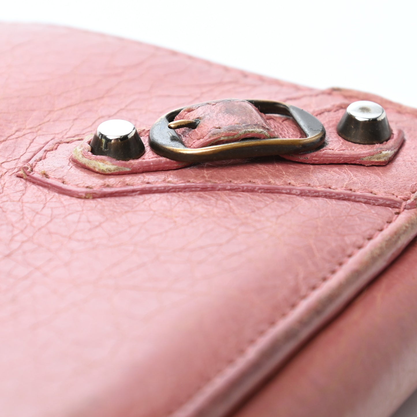 Agneau Classic Hardware Money Wallet Rose Bruyere