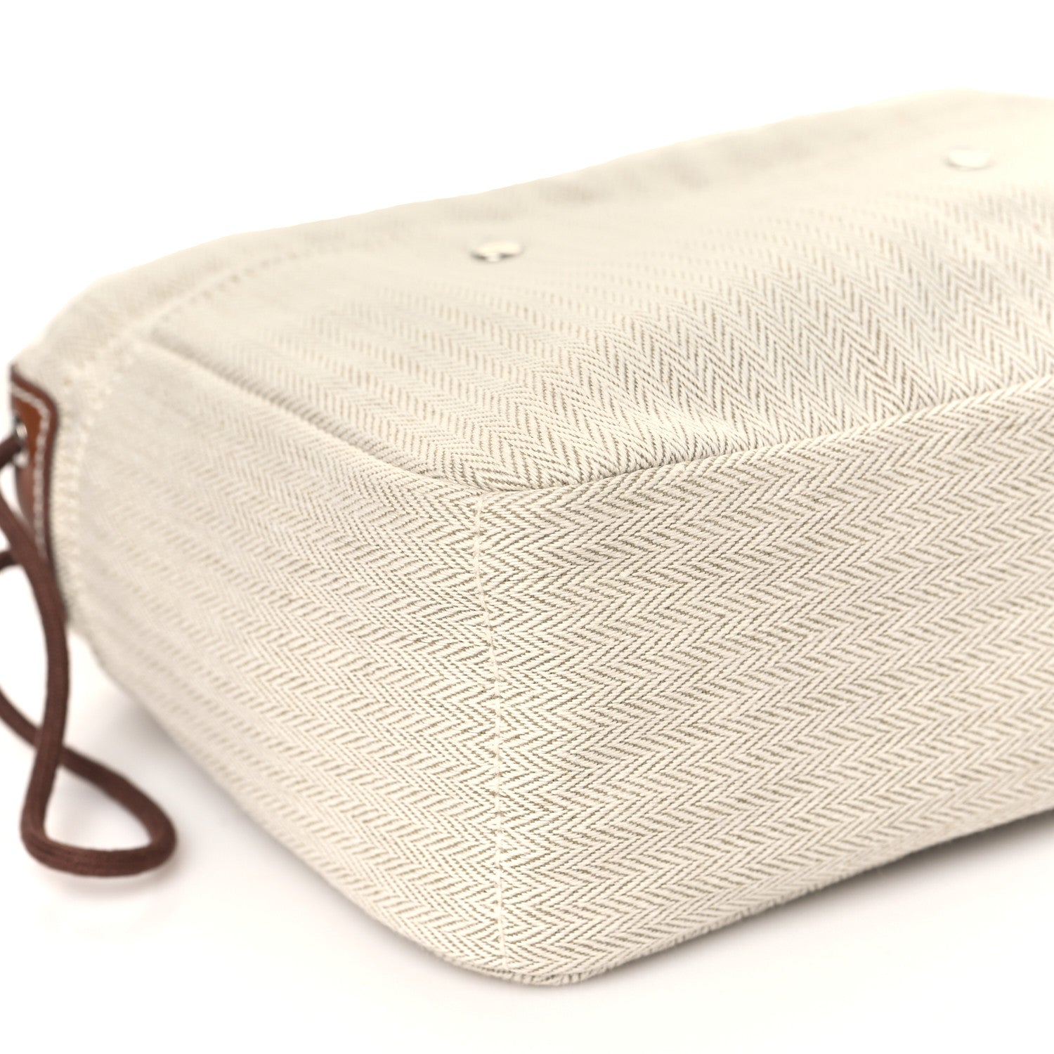 Hermes Canvas Barenia Fourbi 20 PM Pouch Naturel Fauve 9 of 11