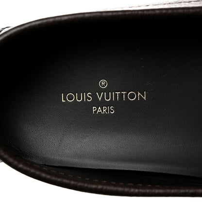 Louis Vuitton Calfskin Mens Monte Carlo Shoe Moccasin Loafers 8 Brown 6 of 9