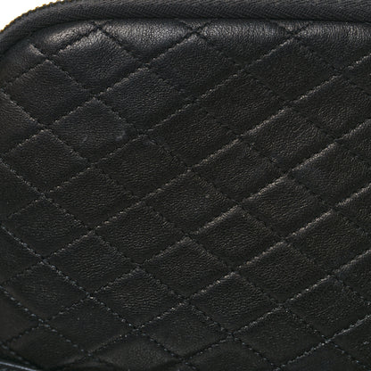Saint Laurent Lambskin Quilted Gaby Zipped Pouch Black 12 of 13