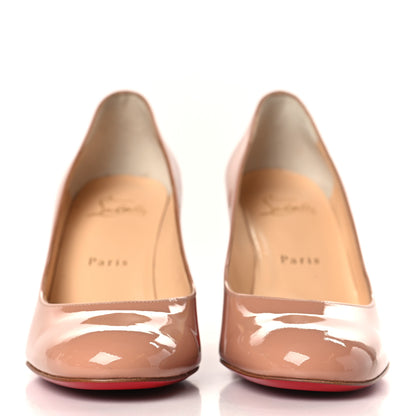 Christian Louboutin Patent Calfskin Miss Sab 85 Pumps 37 Beige 2 of 8
